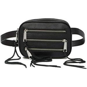 NWT Rebecca Minkoff Black 3 Zip Belt Bag